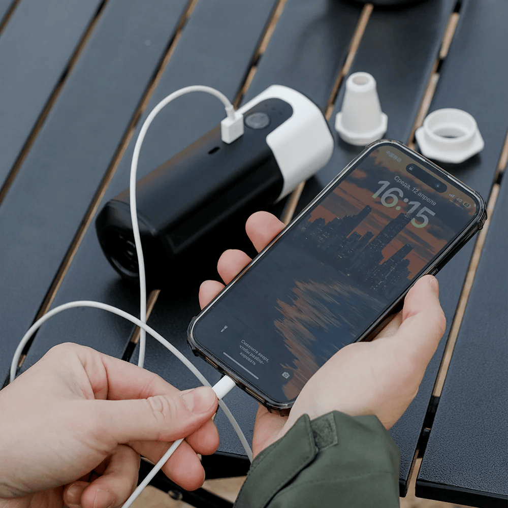 Aerogogo GIGA Pump 17 | Çok Amaçlı Hava Pompası (SUP, Bot, Kamp) – 17 kPa, LED Işıklı, Powerbank Özellikli — 6