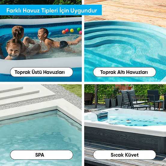 Yousky - Yeni Şarjlı Havuz El Süpürgesi Hediye 🎁2 Adet Alüminyum Uzatma Sapı