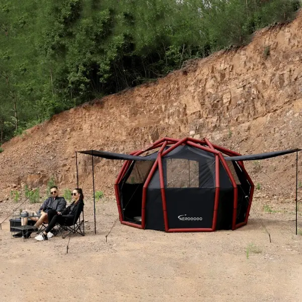 Aerogogo ZT04 Şişme Kubbe Çadır | Dahili Elektrikli Pompa, Otomatik Kurulum, 4–8 Kişilik